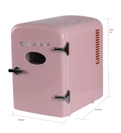 RetroCool Portable Mini Refrigerator, Pink