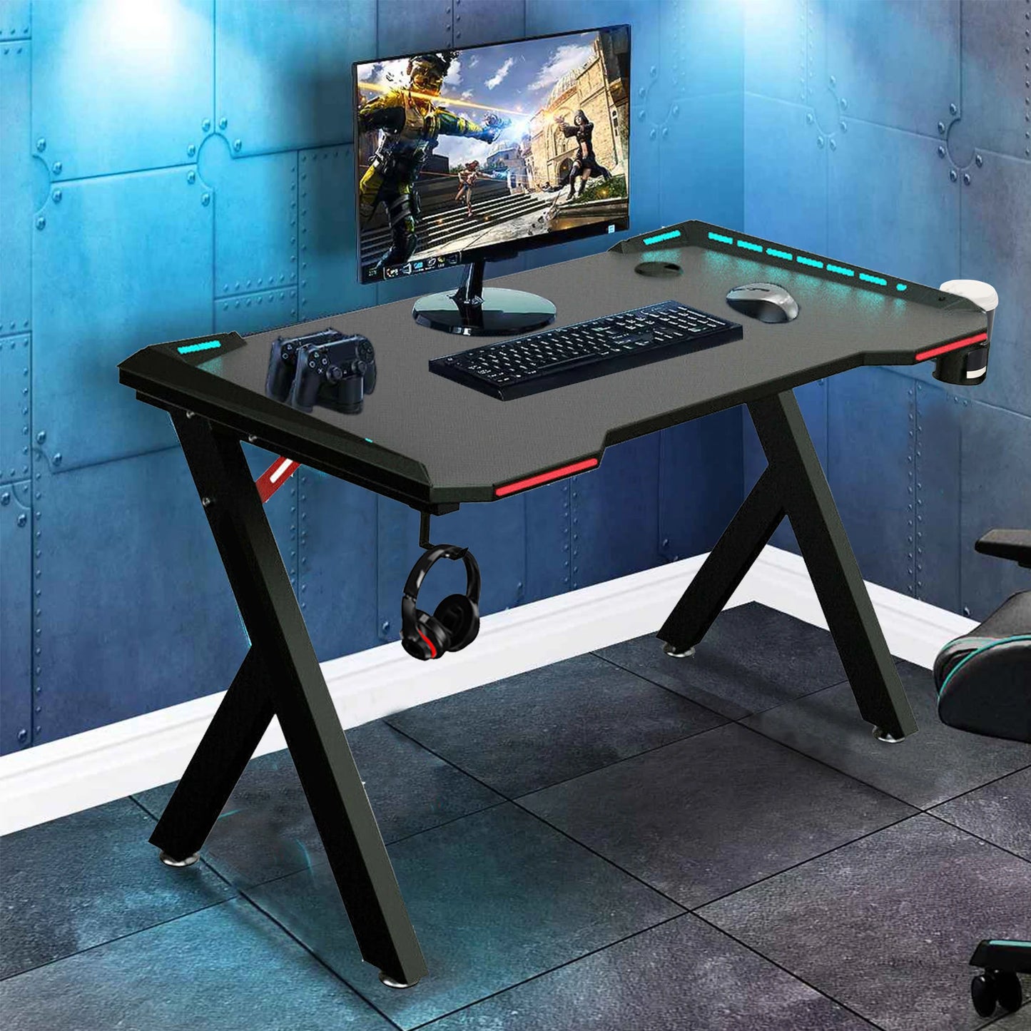 UltraGlow Gaming Desk