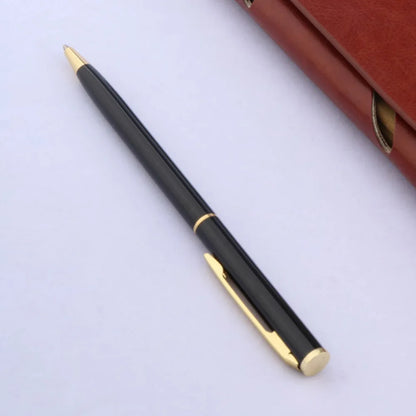 LuxeInk Matte Black & Golden Ballpoint Pen