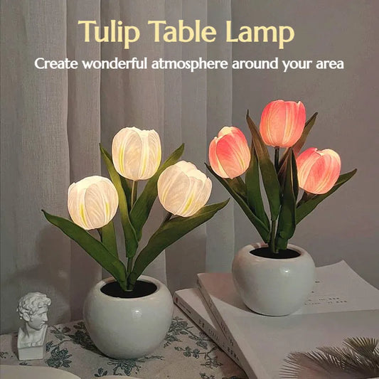 Glowing Petals LED Tulip Night Light
