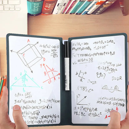 CleverNotes A5 Reusable Whiteboard Notebook