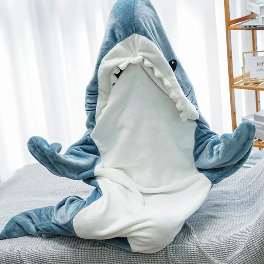 SnuggleFin Cartoon Shark Sleeping Bag Pajamas