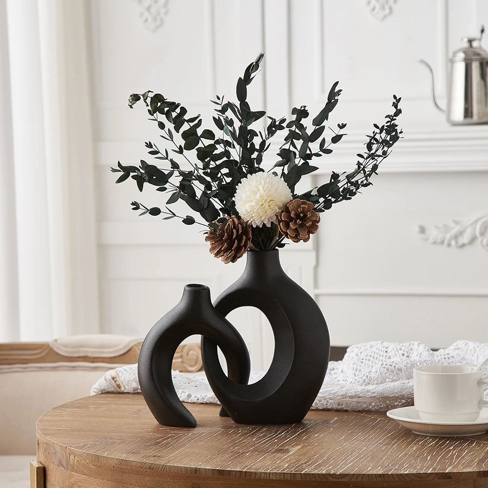EverBloom Ceramic Vase Set