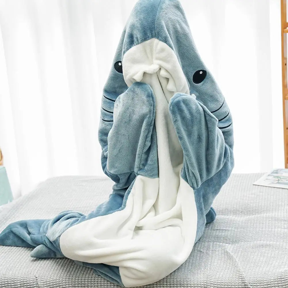 SnuggleFin Cartoon Shark Sleeping Bag Pajamas