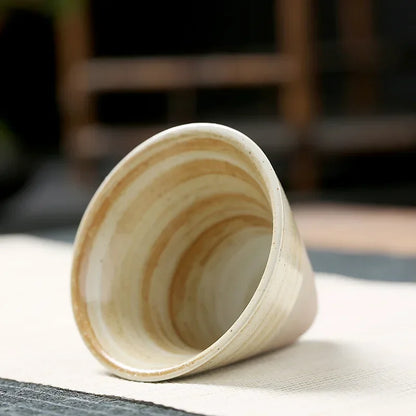 Retro Rough Pottery Ceramic Coffee Cup - 100ml