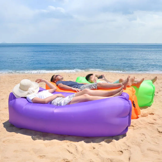ComfyAir Inflatable Beach Lounge Chair and Sleeping Bag