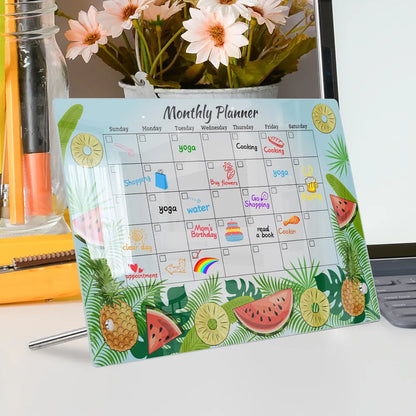 ClarityPlan Acrylic Desktop Calendar Board