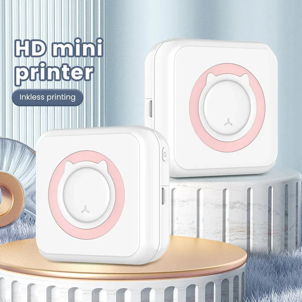 FrostPrint Mini Thermal Printer: Portable Inkless Stickers Printer