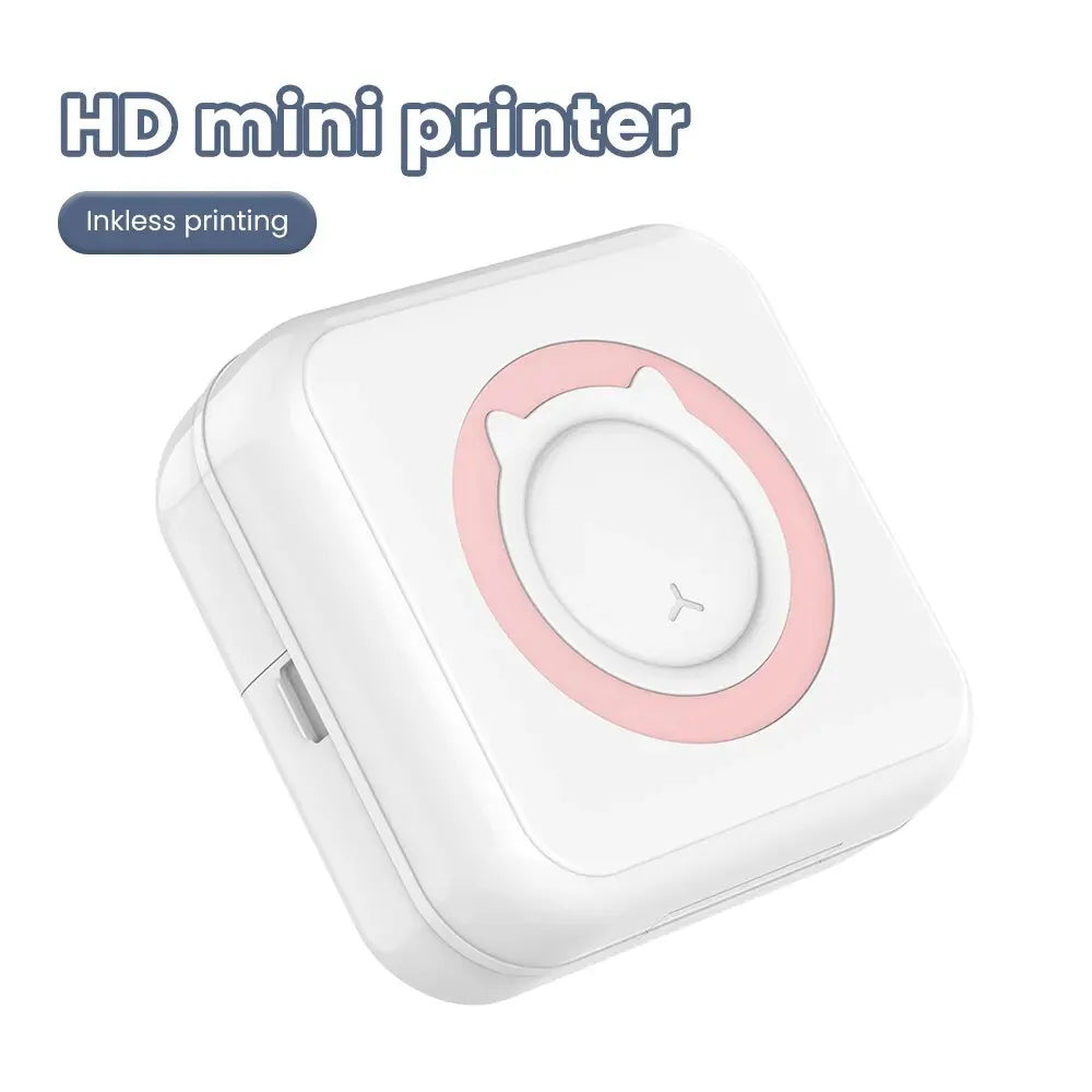 FrostPrint Mini Thermal Printer: Portable Inkless Stickers Printer