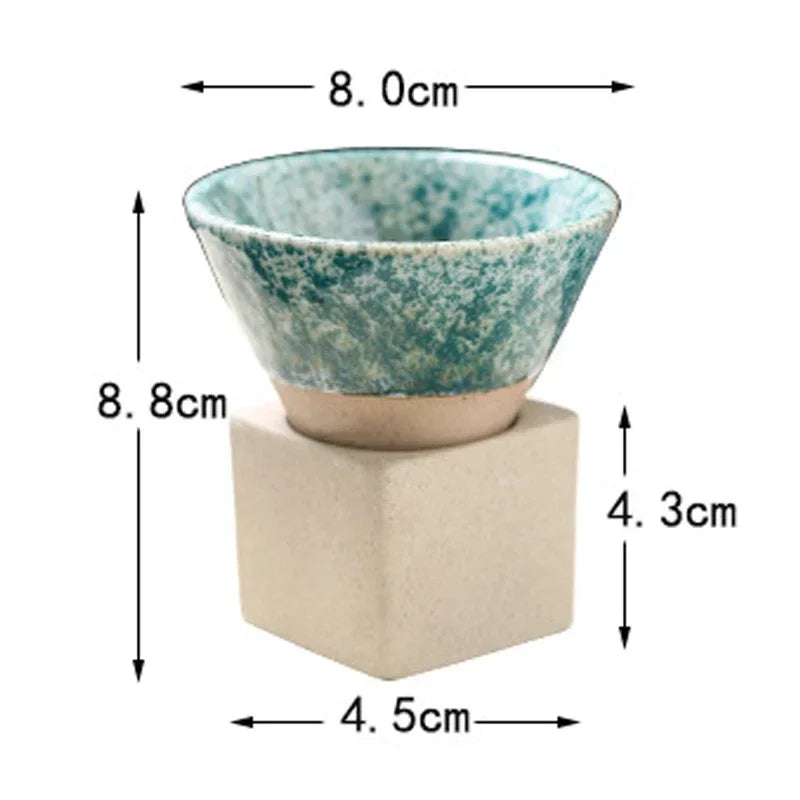 Retro Rough Pottery Ceramic Coffee Cup - 100ml