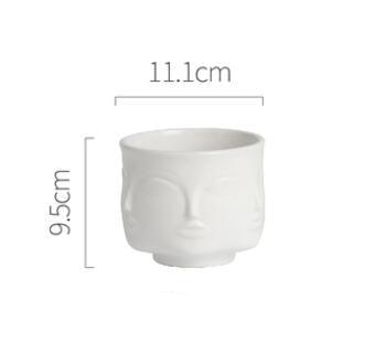 Ceramic Face Vase - The Cozy Cubicle