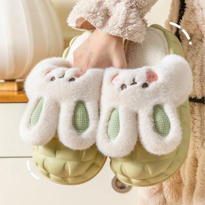 Cozy Rabbit Slippers-The Cozy Cubicle