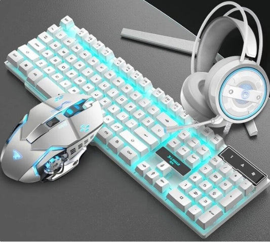 Keyboard Mouse Headset Set - The Cozy Cubicle