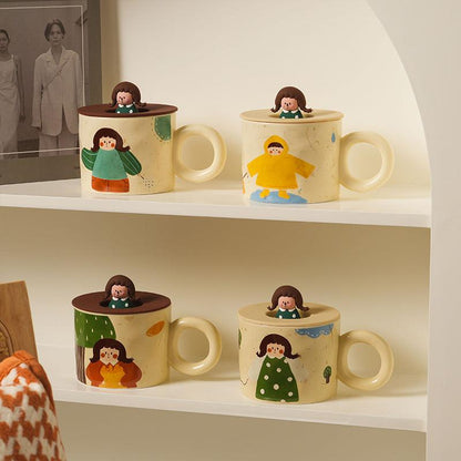 Vintage Cozy Ceramic Mug - The Cozy Cubicle