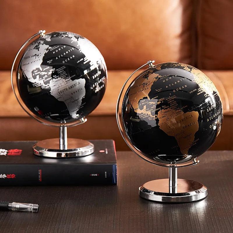 World Globe Figurines for Interior Globe Geography Kids Education Office Decor Accessories Home Decor Birthday Gifts for Kids - The Cozy Cubicle